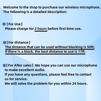 Mini micrófono lavalier inalámbrico en miniatura con logotipo personalizado, para teléfono móvil, entrevista en vivo, conferencia, venta al por mayor