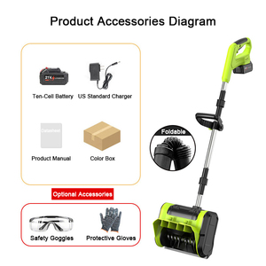 <span class=keywords><strong>Pelle</strong></span> à <span class=keywords><strong>neige</strong></span> électrique sans fil pliable pour allée, patio, chemin – Vente en gros prise en charge - Product Image 6