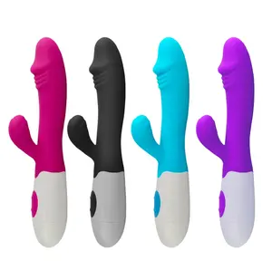 Battery Rabbit Vibrator With Licking Tapping G-spot Pink/purple Thrusting Rabbit Vibrator For Couples Sex Tools For Female