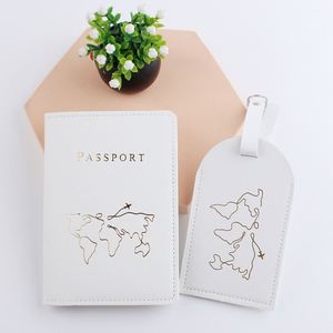 New Map Holder Passport Pu Leather Protective Case Document Bag Luggage <b>Tag</b> - Product Image 1