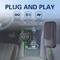 Adaptateur CarPlay sans fil 4-en-1 intelligent et stable, Wi-Fi double bande 5 GHz, faible latence, compatible Apple et Android Auto