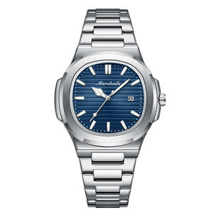 Nouveau luxe montre à Quartz hommes étanche Ultra-mince calendrier 42mm cadran diamètre 22mm largeur alliage verre pointeur acier inoxydable 9mm - Product Image 5