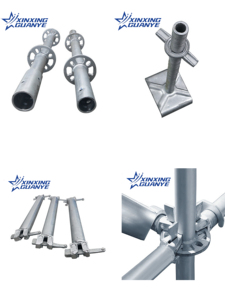 Échafaudage certifié CE, support galvanisé, barre transversale, barre verticale, barre oblique, support de base, série 48, chantier de construction - Product Image 4