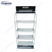 Offres Spéciales magasin de détail métal 4 niveaux étagères pour moteur huile lubrifiant bouteille présentoir support