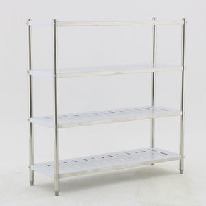 رف تخزين أرفف تثقيب من الفولاذ المقاوم للصدأ مستلزمات الفنادق للاستخدام التجاري في تقديم الطعام - Product Image 1