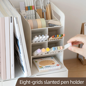 גדול-אחסון ספר שולחן עבודה בעל קיבולת גדולה עם מגירות שולחן משרדי נתיק - Product Image 3