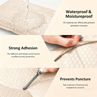 Enveloppe matelassée légère en polybulle avec impression personnalisée, couleur personnalisée, épaisseur 1,5 mil, sac d'expédition pour e-commerce express