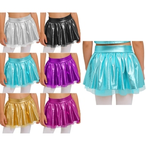 Trajes de Danza Jazz Profesional para Niñas de 6 a 16 Años, Vestidos de Danza de Alabanza y Adoración, Falda Tutú Metálica para Espectáculos y Presentaciones - Product Image 1