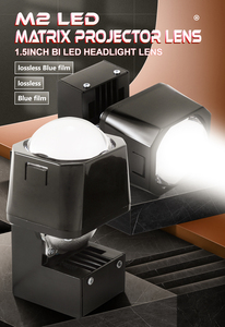 M2 gpne 45W MINI 1.5นิ้ว LED Matrix เลนส์จอแบนตัดสายรถจักรยานยนต์รถยนต์หลอดไฟหน้ากระจายความร้อนอย่างรวดเร็ว - Product Image 5