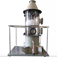 Tour de lavage à jet transparente en PP, petite tour de lavage pour le traitement des gaz résiduels en laboratoire, désodorisation, épurateur humide, pompe