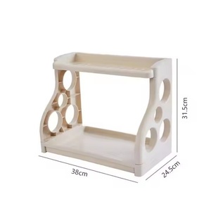 Étagère de cuisine personnalisée, étagères d'organisation, cadre d'angle, support de rangement pour caddie de douche en plastique, porte-shampoing pour accessoires - Product Image 4