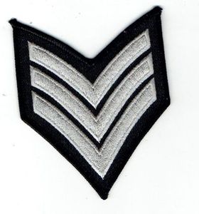 Chất lượng cao cấp Chevron trung sĩ biểu tượng thêu biểu tượng các bản vá lỗi Twill vải quần áo phụ kiện tất cả các ngôi sao biểu tượng Đài Loan - Product Image 6