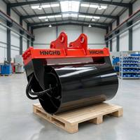 Rouleau compacteur vibrant pour excavatrice, tambour compacteur vibrant, compacteur à rouleaux pour excavatrice