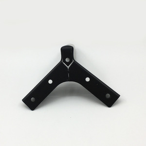 Patas de Muebles Metálicas Modernas y Minimalistas, Cromadas en Negro, 1.2mm de Grosor, Soporte para Sofá, Mesa de Centro, Gabinete, Diseño de Trípode Resistente - Product Image 1