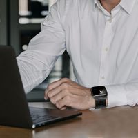 Bracelet de montre en titane pur respirant classique, ultra-résistant, avec boucle durable, noir, pour iWatch 9-1