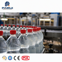 Máquina automática de llenado, enjuague y tapado de botellas pequeñas para plantas de agua pura en botellas PET de 500 ml