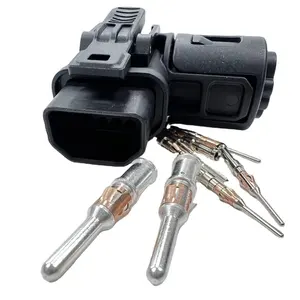 Connectors Factory Direct Sales IP67 Waterproof Quick Lock Connector FE 2+6 Power & Signals up to 40A Right Angle male for Motorcycle