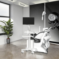Chariot d'Anesthésie Multifonctionnel en Plastique pour Hôpital, Chariot d'Urgence Léger et Durable avec Roulettes Métalliques Silencieuses