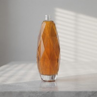 Autocollants personnalisés pour bouchons de bouteilles en verre transparent de 500 ml/700 ml/750 ml pour whisky, tequila et brandy