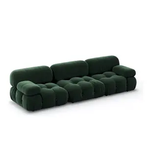 Italienische Art Wohnzimmer quadratische Kombination Stoff möbel Freizeit Sofa Set