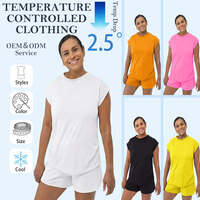 Essentiel pour la chaleur : Pyjama confortable en jersey pour femme SWEETHONEY avec coton biologique et tissu thermorégulateur