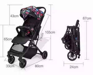 Em bé prams Buggy du lịch kinderwagen Wagon xe đẩy xe đẩy gấp em bé vận chuyển Trọng lượng nhẹ em bé prams chạy Bộ xe đẩy - Product Image 4