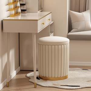 Tabouret de coiffeuse <span class=keywords><strong>scandinave</strong></span> moderne chaise accessible luxe pour filles table de maquillage décontractée pour chambre ou salon - Product Image 1