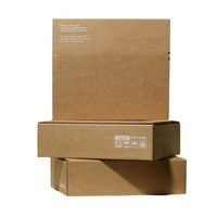 Boîte d'expédition postale en carton avec bande adhésive auto-scellante, logo personnalisé Nova, matériau durable, bande de fermeture à glissière
