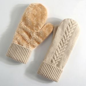 2025 Christmas Red <strong>Ladies</strong> <strong>Gift</strong> Knitted Gloves Winter Embroidered <strong>Xmas</strong> Women Cute Double-Layer Warm Gloves - Product Image 6