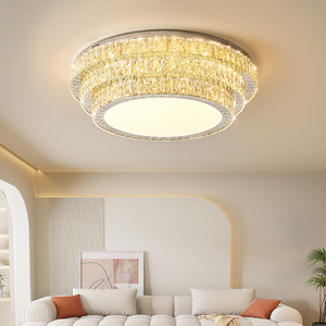 Crystal <b>Ceiling</b> <b>Light</b> Led Round Chandelier For Living Room Bedroom Home Lighting - Product Image 1