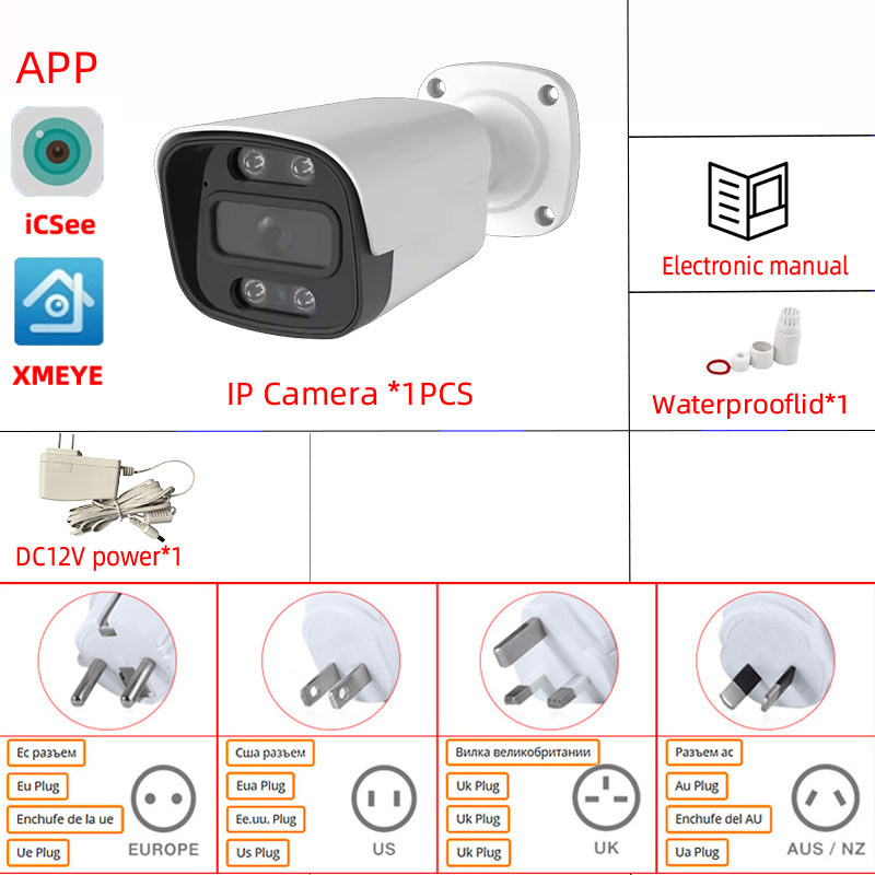 Camera with CN power adapter