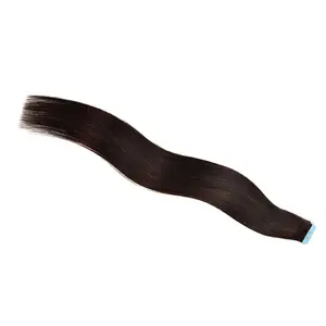 Wholesale Price #1B Cuticle Aligned Straight Full End Hair Normal Tape Hair Extension