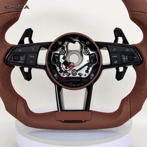 Volant en cuir de qualité supérieure, personnalisé en usine, <span class=keywords><strong>prix</strong></span> de gros, performance améliorée, adapté aux <span class=keywords><strong>Audi</strong></span> <span class=keywords><strong>A1</strong></span> A3 A4 A5 A6 A7 - Product Image 4