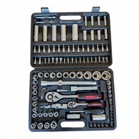 Juego de Herramientas Manuales Combinadas para Reparación de Automóviles, 108 Piezas, Suministro de Fábrica, Juego de Llaves de Trinquete, Destornilladores y Vasos