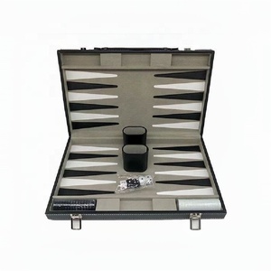 Bộ Trò Chơi Cờ Vua Sang Trọng Với Chip Xúc Xắc Cốc Xúc Xắc Du Lịch <span class=keywords><strong>Backgammon</strong></span> Da Chuyên Nghiệp - Product Image 1