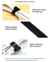 Attaches-câbles auto-agrippants multi-styles réglables et réutilisables en nylon pour la gestion des câbles – Personnalisation OEM/ODM directement du fabricant