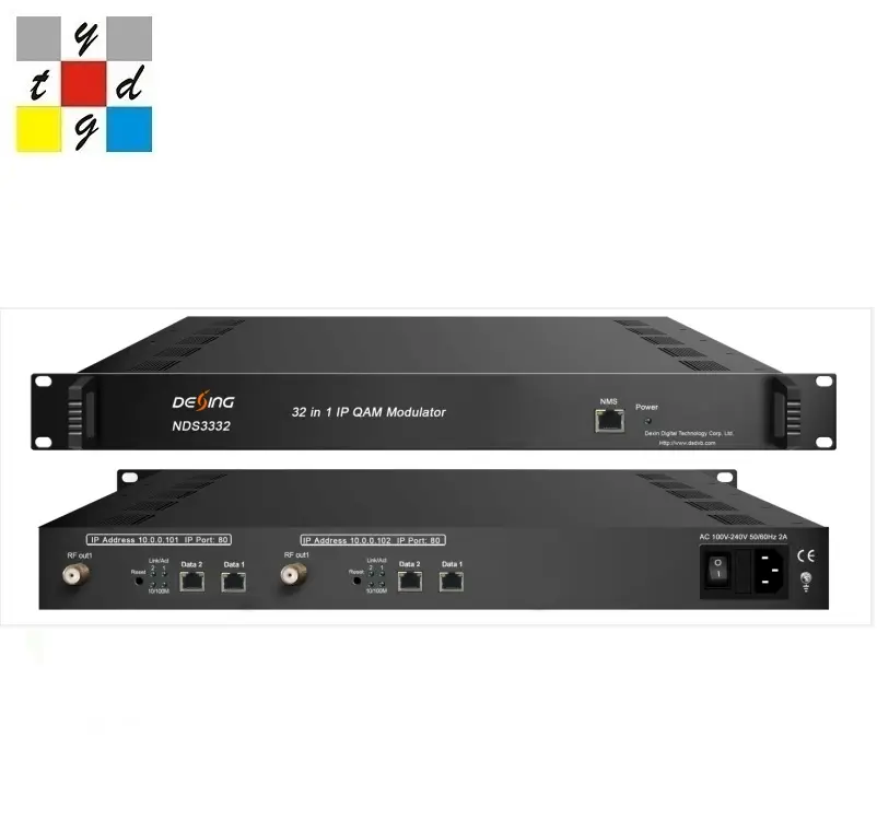 IPから1632 DVBC変調器CATVヘッドエンド機器システムマルチサービスIPプロセッサIPQAM変調器
