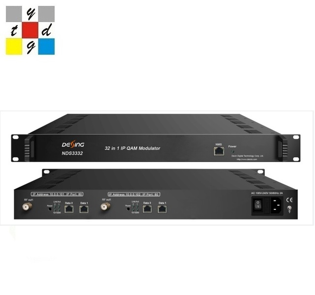 IP to 16 DVB C Modulator CATV Headend Equipment System 16IN 1 IP Processor IP QAM Modulator