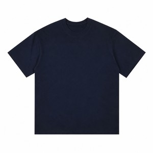 เสื้อยืดคอตตอน 100% หนัก 230 กรัม แบบสั่งทำพิเศษ OEM ODM ทรงโอเวอร์ไซส์ คอกลม แขนสั้น ไม่มีลาย พร้อมสกรีนโลโก้ - Product Image 2