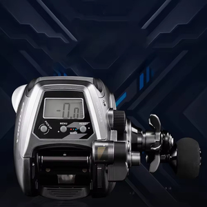 Moulinet de pêche électrique 5000 pour gaucher, en alliage d'aluminium, pour eau salée, avec affichage numérique, résistance maximale 18 kg - Product Image 1