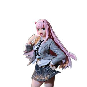 Alta calidad personalizado 2024 OEM PVC resina juguetes acción y juguete bonitas niñas cero dos uniforme escolar figuras de anime de pie - Product Image 1