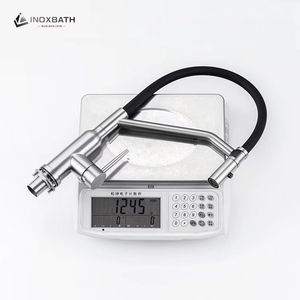 Thiết kế hiện đại 304 thép không gỉ vòi bếp với từ <span class=keywords><strong>Flex</strong></span> Spout Silicone Bọc ba cách lạnh chức năng nước nóng - Product Image 5