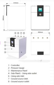 Folansi 11Kw 15Kw 18Kw Wifi Su Kaynaklı Isı Pompası Sessiz Jeotermal Isı Pompası Jeotermal Isı Pompası (Isıtma/Soğutma) - Product Image 5