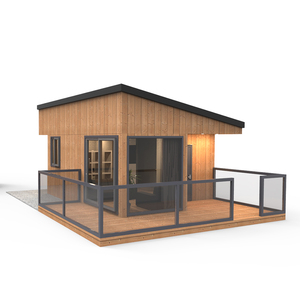 Casa Contenedor de 20 pies con Alto Aislamiento, Panel Sándwich de PU de 100 mm, Estándar Europeo, Cabaña Tipo Resort, Casa Prefabricada Modular - Product Image 2
