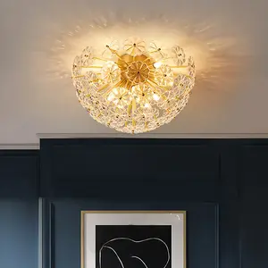 Lights home Clear hall lamp sala hotel Window For home shop Luxury Gold Metal wall lamp luminated