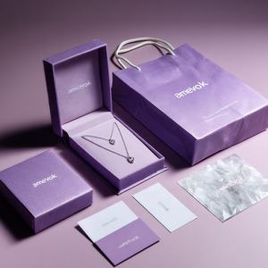 Tiroir à bijoux kraft haut de gamme personnalisé boîte-cadeau stockage de mode éponge emballage en daim pour bracelets colliers boucles d'oreilles bagues - Product Image 6