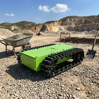 Mini Transporteur sur Chenilles de Qualité Industrielle Télécommandé Robot DIY Mini Dumper sur Chenilles pour Usine Jardin Ferme