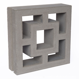 Tuiles de béton modernes minimalistes, style Breeze, renforcées en PP, briques de maçonnerie aérées pour cloison intérieure - Product Image 2