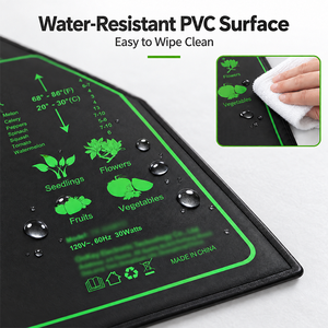 Tapis chauffant imperméable pour semis avec thermostat numérique, tapis de germination professionnel pour le démarrage de graines et la clonation - Product Image 4