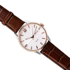 Stainless Steel <b>Mechanical</b> <b>Watch</b> Waterproof Leather Strap Automatic <b>Watches</b> With Date Display Luxury Business <b>Watch</b> for Men - Product Image 3